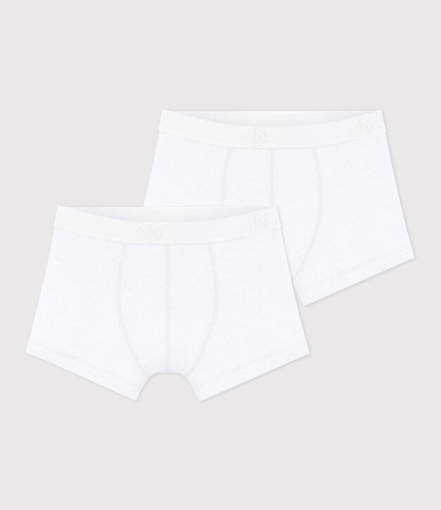 Set boxershorts voor kinderen van effen katoen multicouleur