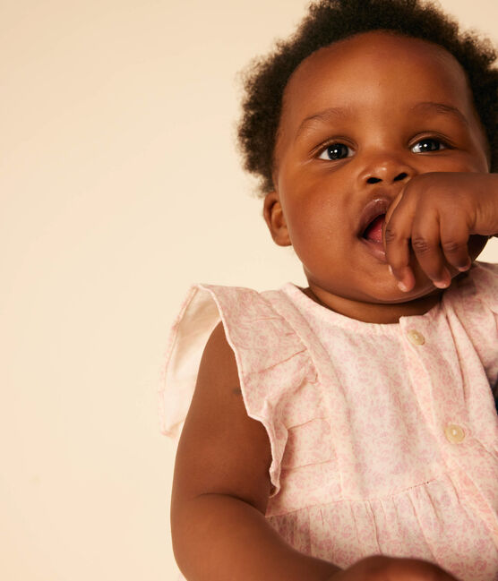 Babyjurkje met korte mouwen en en bloomer van luchtig katoen  AVALANCHE/ PANTY