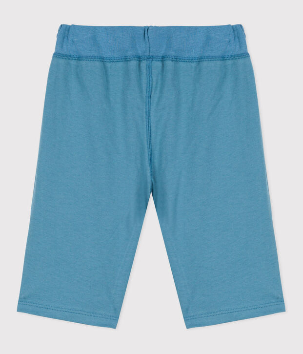 Jongensbermuda in katoen blauw