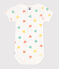 Body manches courtes en coton imprimé bébé bleu MARSHMALLOW/ AQUATIC