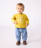 Baby T-shirt van katoen met lange mouwen geel NAPLES