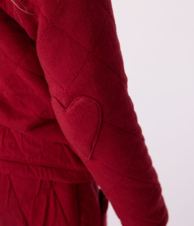 Effen katoenen vestje voor kinderen rood