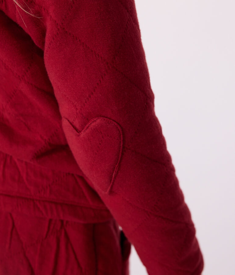 Effen katoenen vestje voor kinderen rood