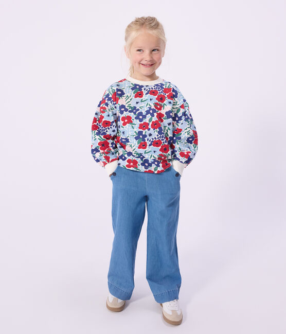Pantalon enfant en denim bleu DENIM CLAIR