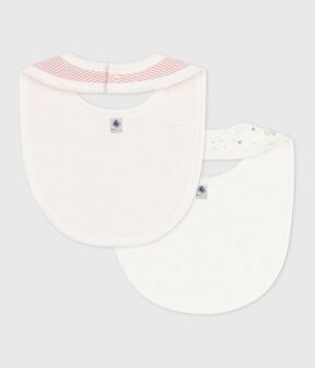Lot de bavoirs bébé en coton imprimé fleuri variante 1