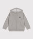 Sweatshirt zippé à capuche en molleton enfant garçon