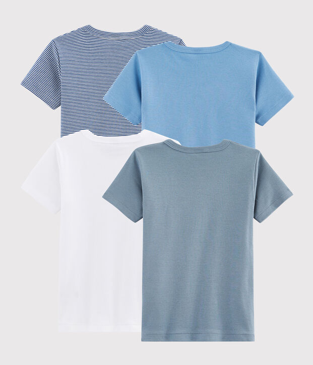 Lot de 4 Tee-shirts manches courtes surprise gar&ccedil;on multicouleur