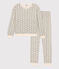Pyjama femme en coton blanc AVALANCHE/ ROVER/ MULTICO