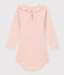 Babybody met lange mouwen en kraagje van katoen roze SALINE