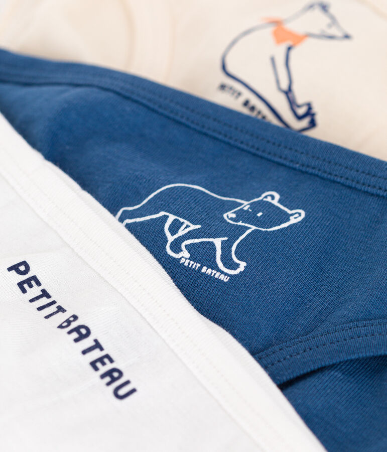 Lot de 3 culottes en coton enfant multicouleur