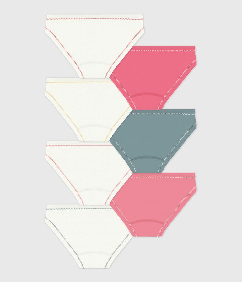 Lot de culottes enfant en coton uni multicouleur