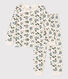 Pyjama fleur petite fille en molleton