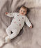 Tweedelig gebreid babysetje met geborduurde hartjes rood MARSHMALLOW/ POMPEI