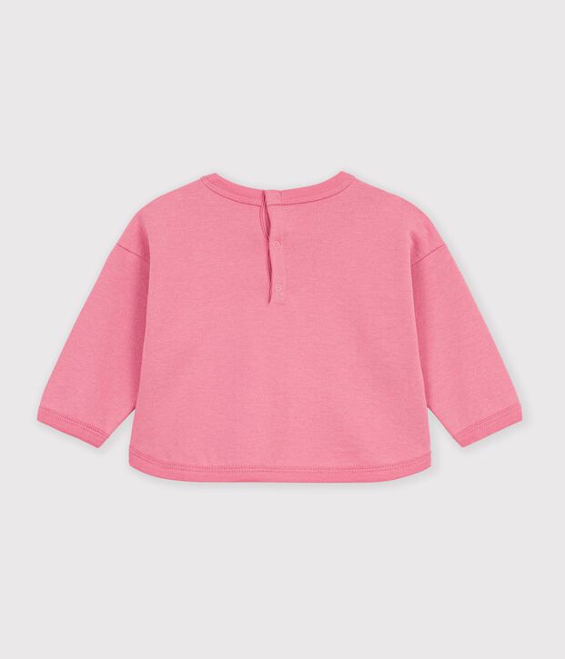 Katoenen sweatshirt met diertjesprint voor baby's roze