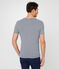 Heren-t-shirt met korte mouwen en ronde hals blauw SMOKING/wit MARSHMALLOW