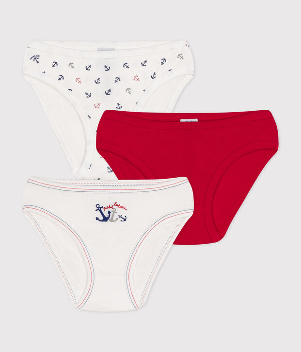 3-pack katoenen meisjesslip multicouleur