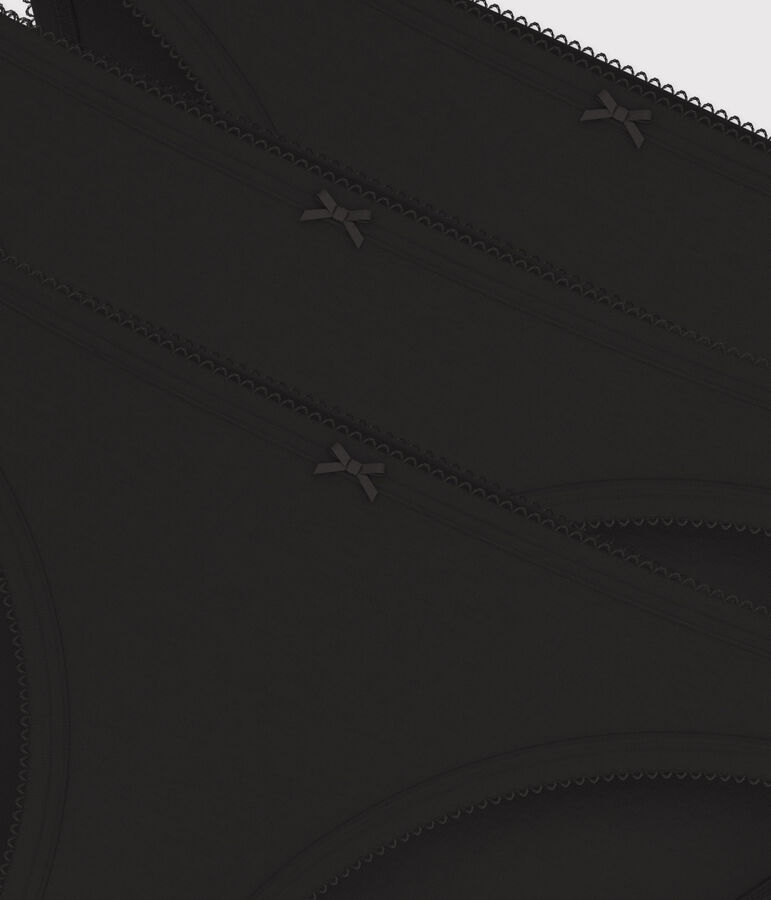 Set 3 fijn katoenen onderbroeken Dames multicouleur