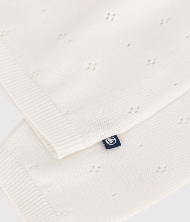 Kindercardigan in katoen wit