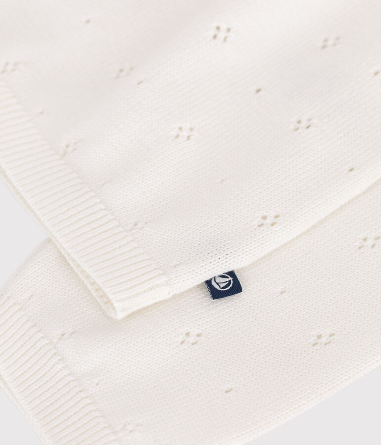 Kindercardigan in katoen wit