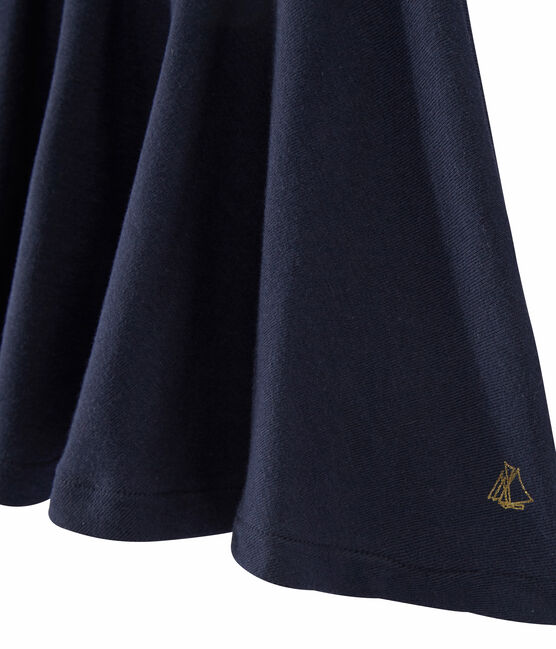 Wijde meisjesrok blauw SMOKING