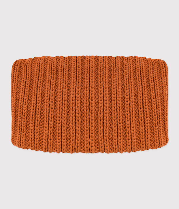 Snood van gebreide stof met fleecevoering voor baby's, jongens en meisjes bruin