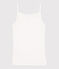 Chemise à bretelles L'ICONIQUE en coton BIO Femme blanc ECUME