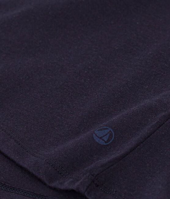 LE Droit, katoenen T-shirt voor dames met ronde hals blauw SMOKING