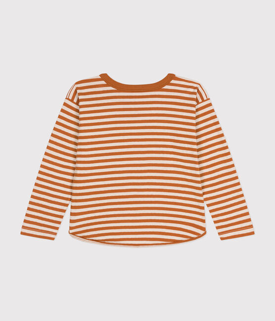 Gestreept T-shirt van tubic met lange mouw voor kinderen ECUREUIL/ AVALANCHE