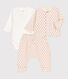 Ensemble 3 pièces bébé en tubique imprimé graphique