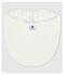 Bavoir blanc à étoiles bébé en coton biologique blanc MARSHMALLOW/gris GRIS