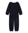 Pyjama fille en bouclette velours bleu SMOKING/gris ARGENT
