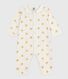 Pyjama bébé en coton sans pieds imprimé cœurs dorés