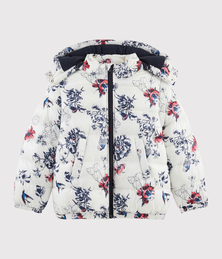 Doudoune enfant Fille beige COQUILLE/blanc MULTICO