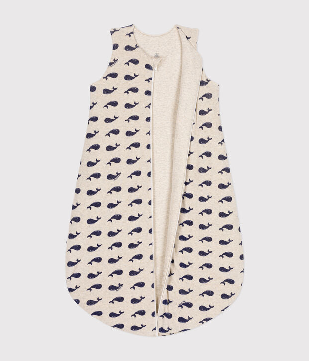 Gigoteuse baleine  en velours b&eacute;b&eacute; TOG 3 beige/bleu
