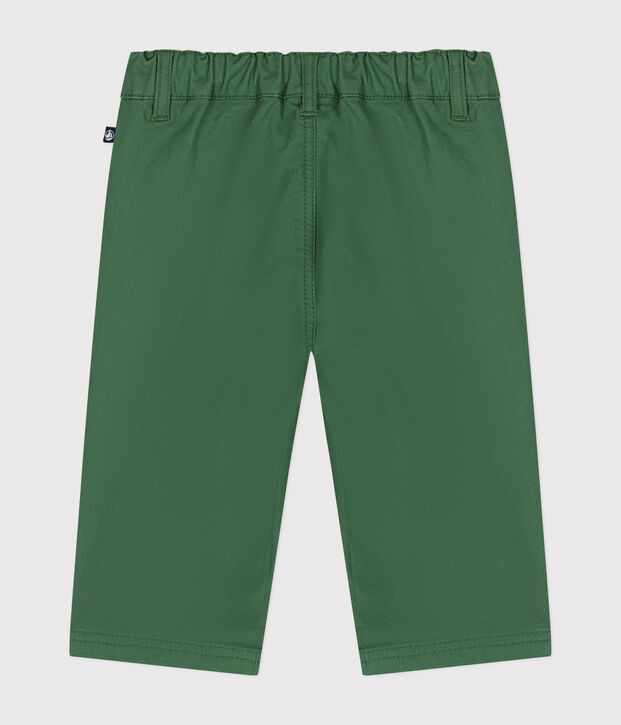 Pantalon en serge b&eacute;b&eacute; vert