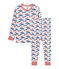 Pyjama petit garçon en côte blanc MARSHMALLOW/blanc MULTICO