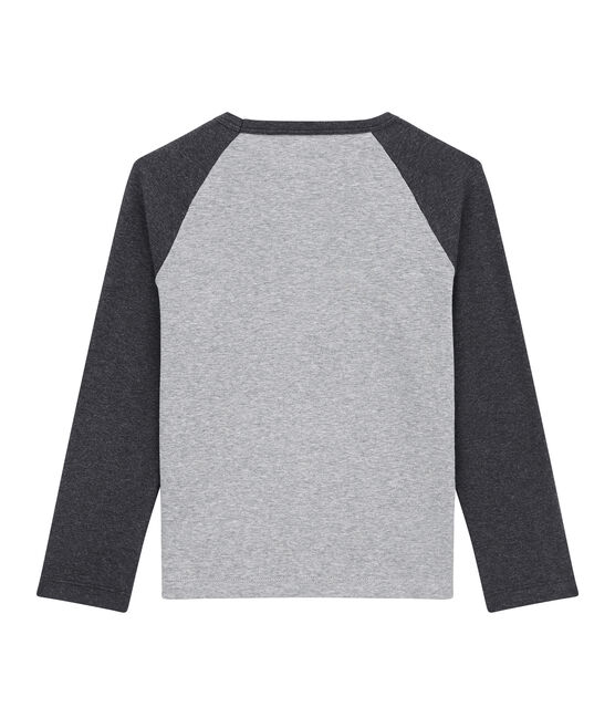 Tee-shirt garçon manches longues gris SUBWAY/noir CITY