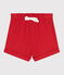 Short bébé en coton uni rouge AURORA