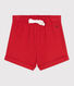 Short bébé en coton uni