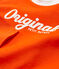 Katoenen jongens t-shirt met lange mouwen oranje CAROTTE