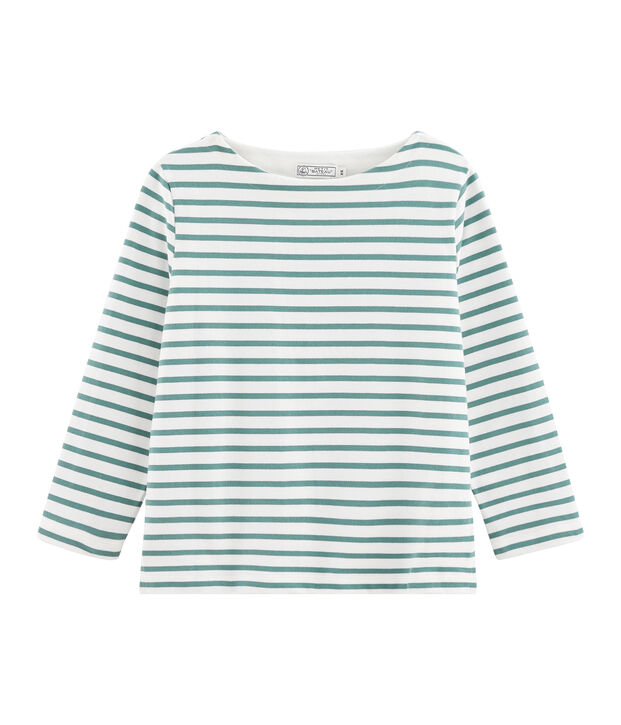 Dames marinetrui wit/groen
