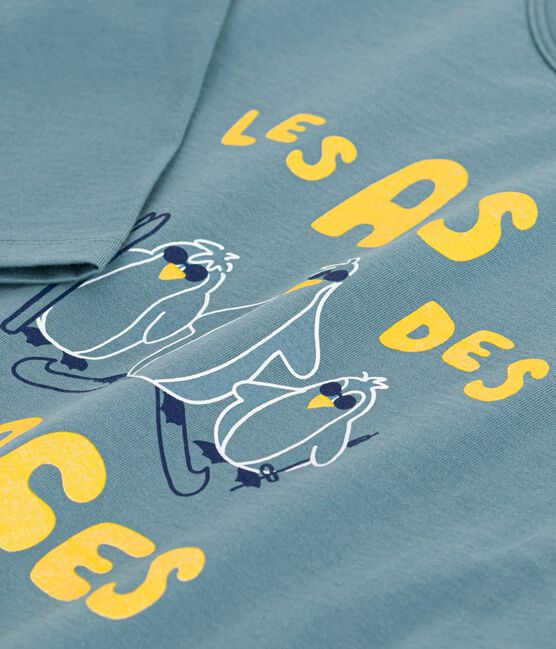 Tee-shirt enfant manches longues en coton imprimé GOBELIN