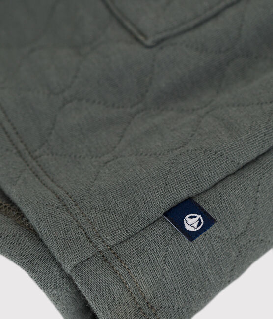 Robe sans manche en tubique matelassé bébé vert THUYA