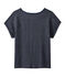 Vlot, linnen dames-T-shirt blauw SMOKING