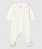 Dors-bien bébé en coton biologique blanc MARSHMALLOW/blanc MULTICO