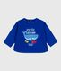 Sweatshirt bébé en coton motif baleine