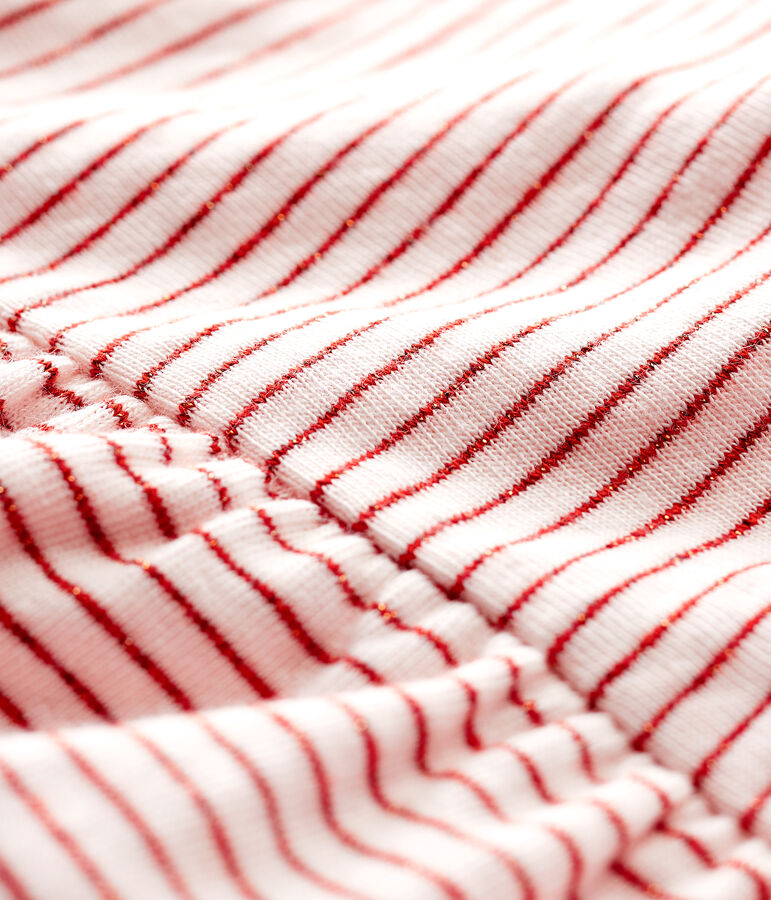 Gestreepte tubic blouse met korte mouwen voor babymeisjes roze/roze