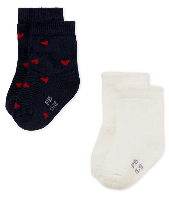 Set van 2 paar sokken voor babymeisjes variante 1