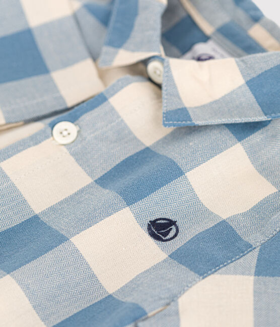Chemise en flanelle bébé bleu BEACH/ AVALANCHE