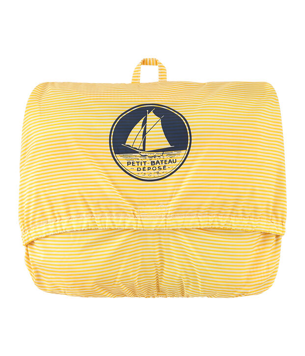 Coupe-vent court mixte jaune/blanc